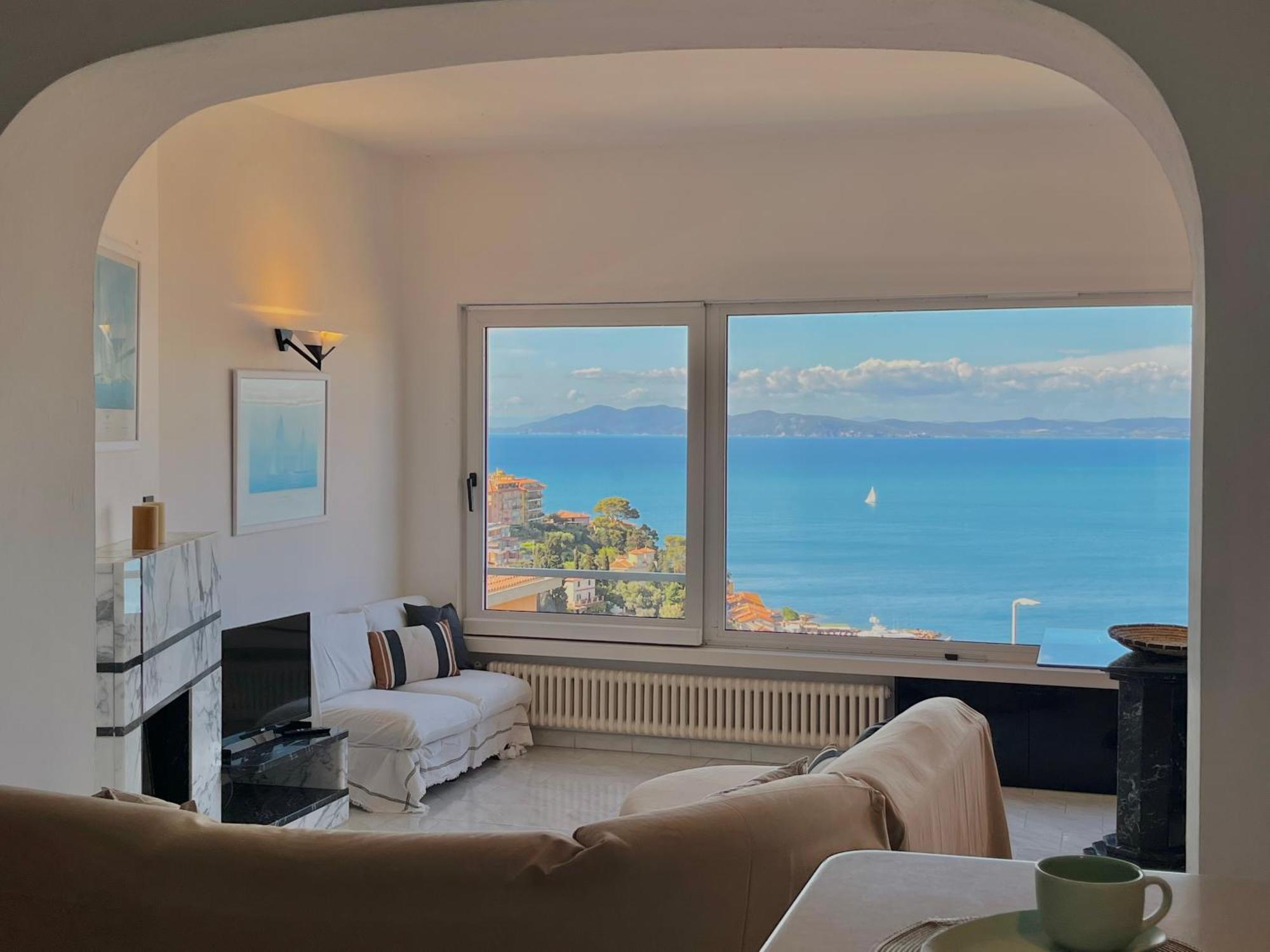 Ferienwohnung Porto Santo Stefano Vista Mare + Parcheggio Gratuito Exterior foto