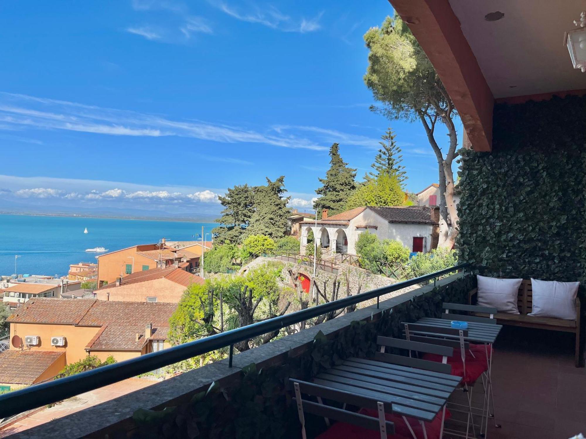 Ferienwohnung Porto Santo Stefano Vista Mare + Parcheggio Gratuito Exterior foto